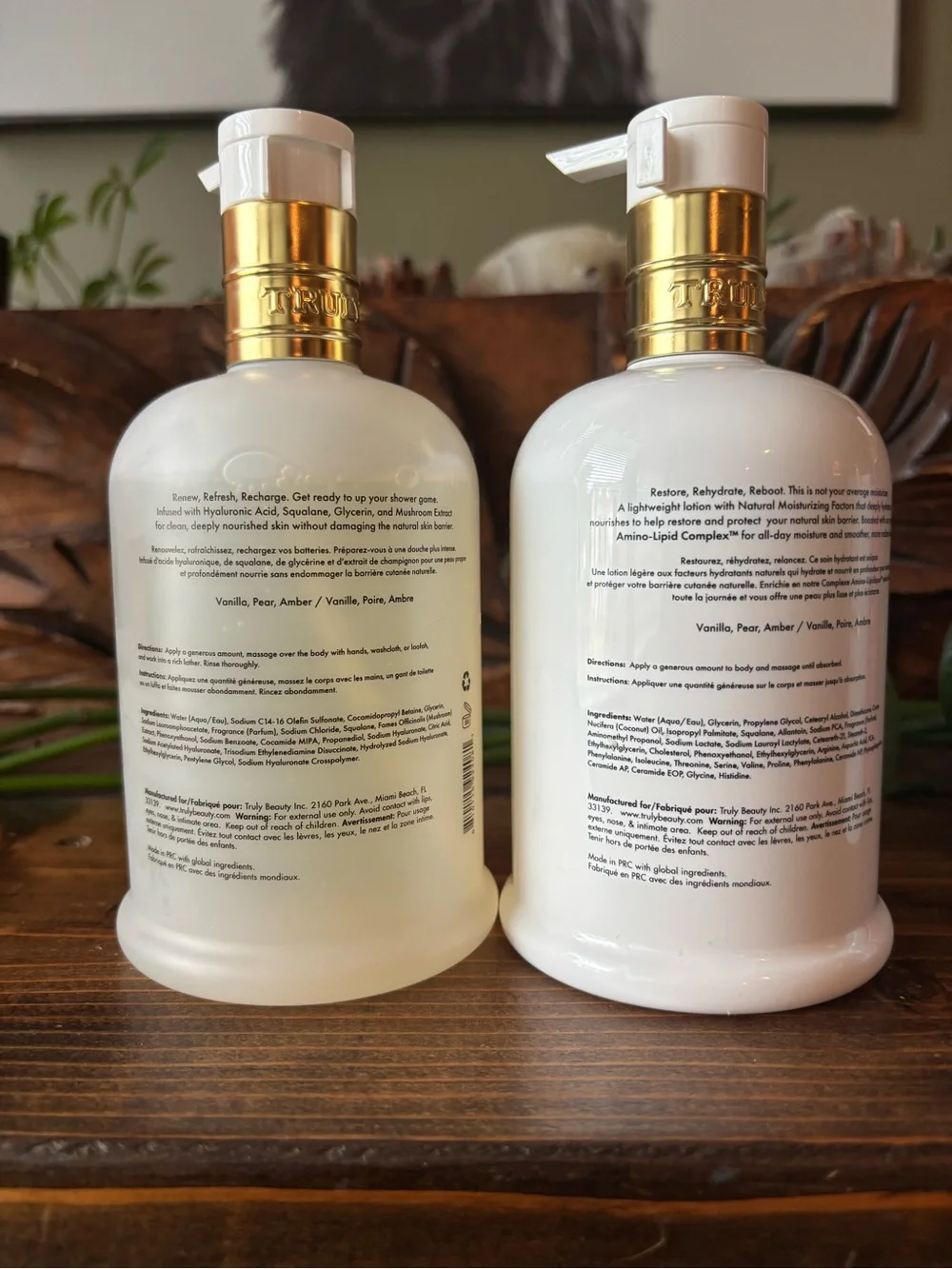Truly Beauty Vanilla Baby Hydra Renew Body Wash & Hydra Restore Lotion Bundle